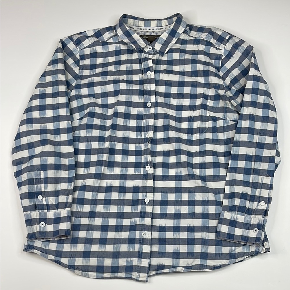 Tommy Bahama Plaid Button Down Shirt Size Large